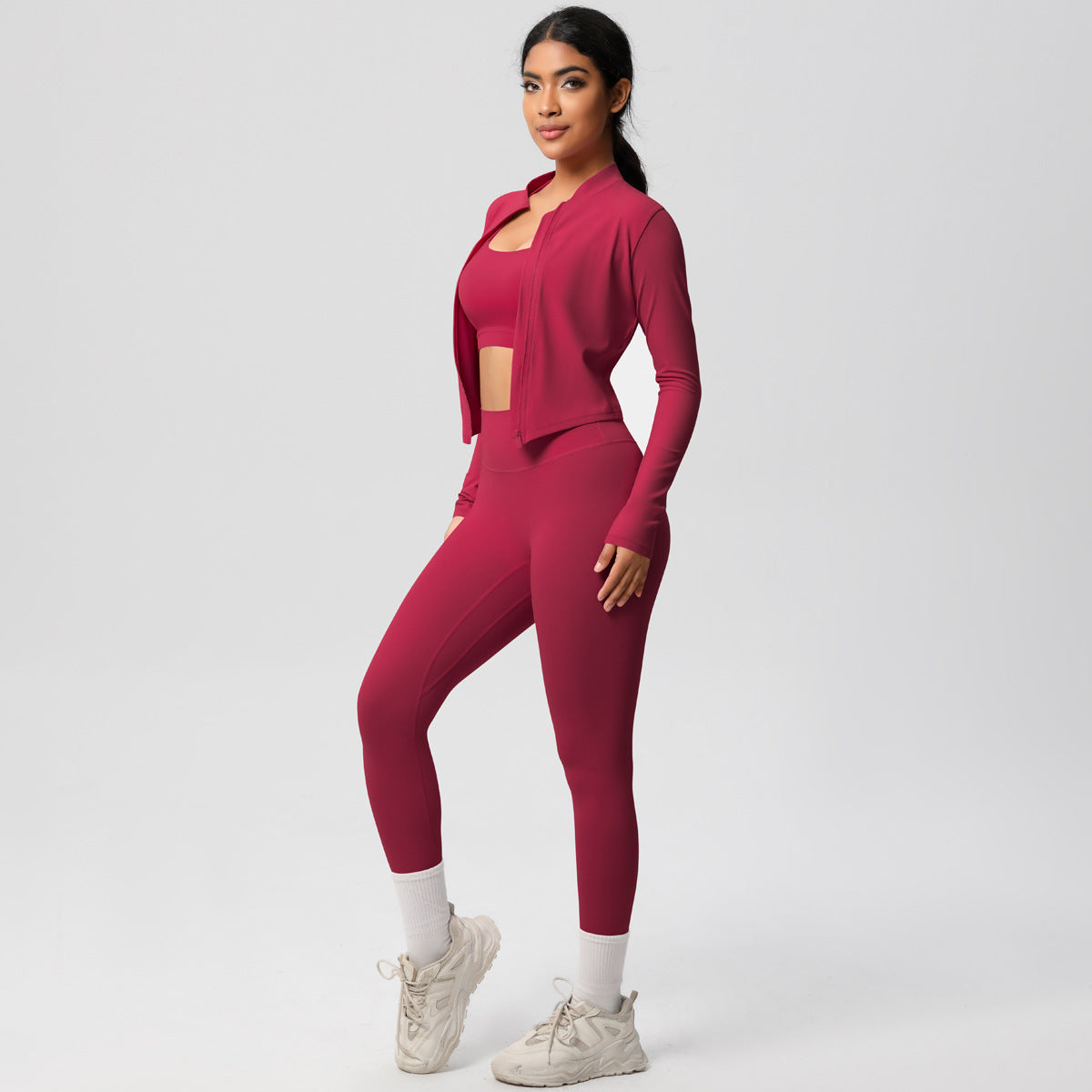 Outdoor Sports Tight-fitting Yoga Outfit Set