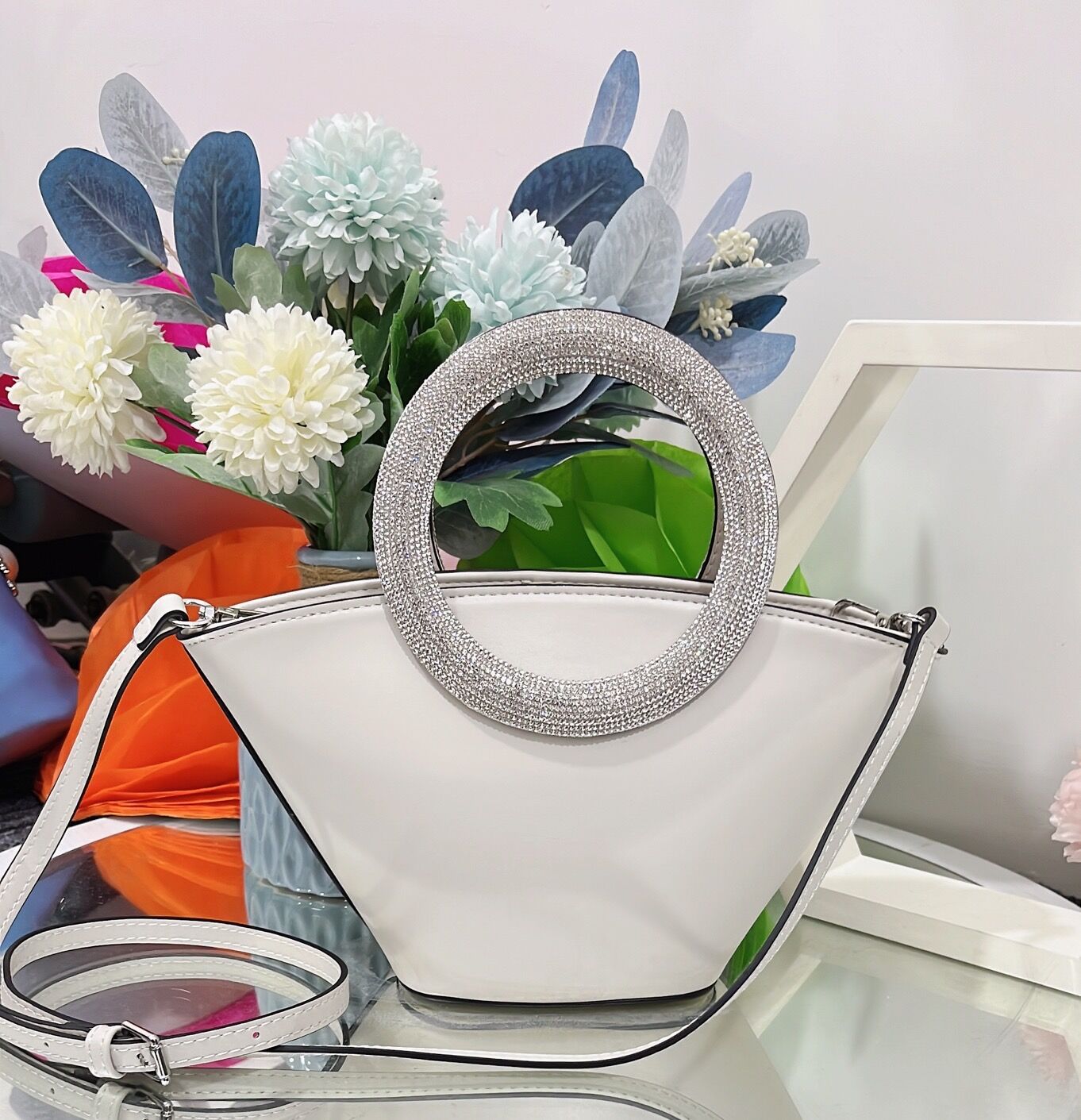 Diamond Round Handle Portable Basket Pack