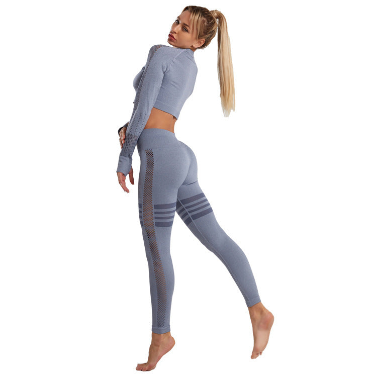 Hollow Mesh Breathable Yoga Pants