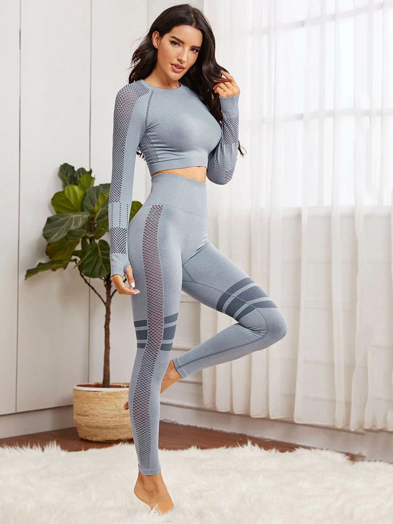 Hollow Mesh Breathable Yoga Pants