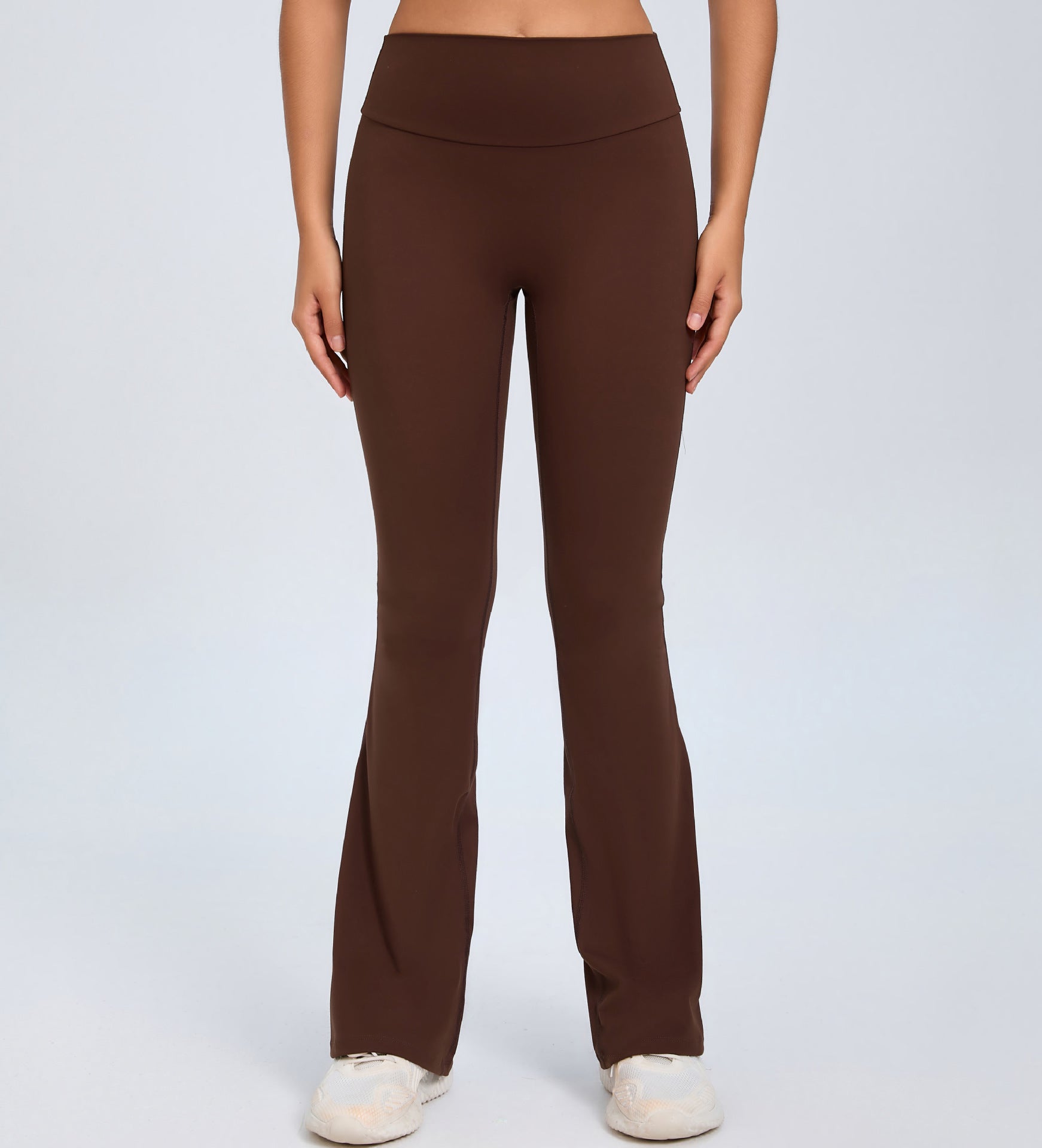 Yoga Fitness Flared Pants With Pockets Ins Fashion Slim High Waist Sports Trousers Scrunch Butt Booty Workout Lifting Leggings