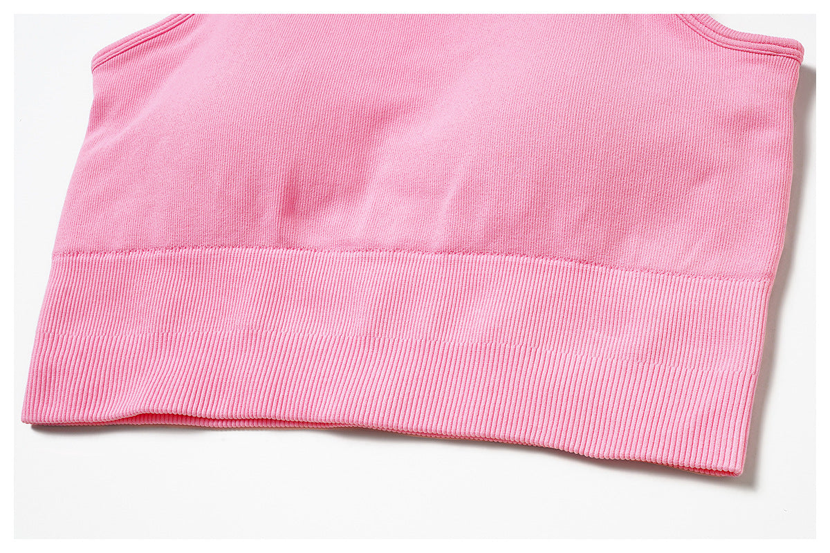 Women's Fashion Seamless Yoga Vest Running Exercise Underwear