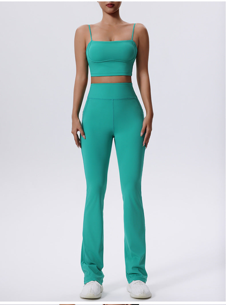 Yoga Clothes Suit Women's Fitness Breathable Sports Two-piece Suit