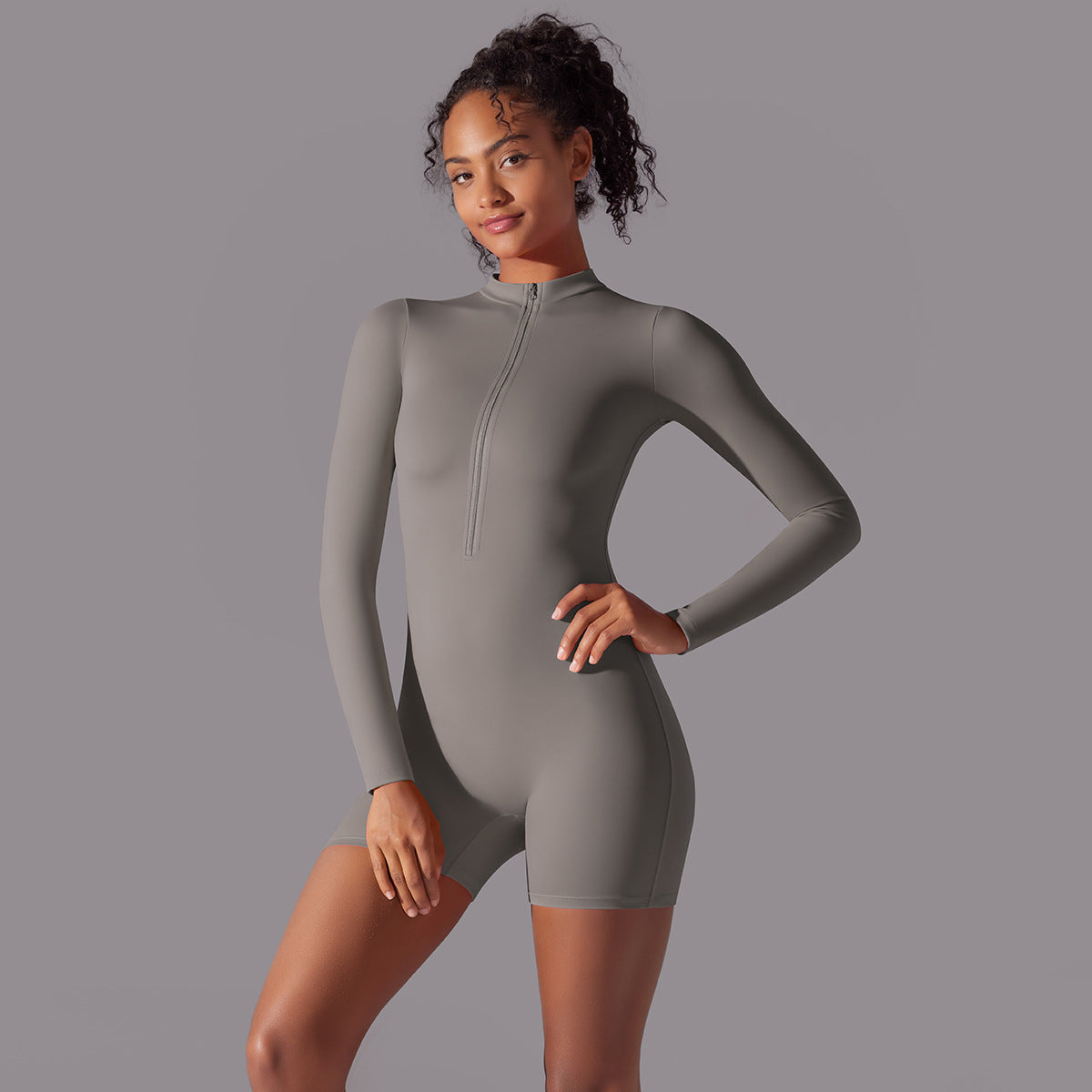 Long Sleeve One-piece Dance Fitness Sports Jumpsuit