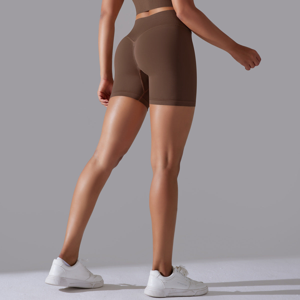 Hip Raise Skinny High Elastic Yoga Shorts