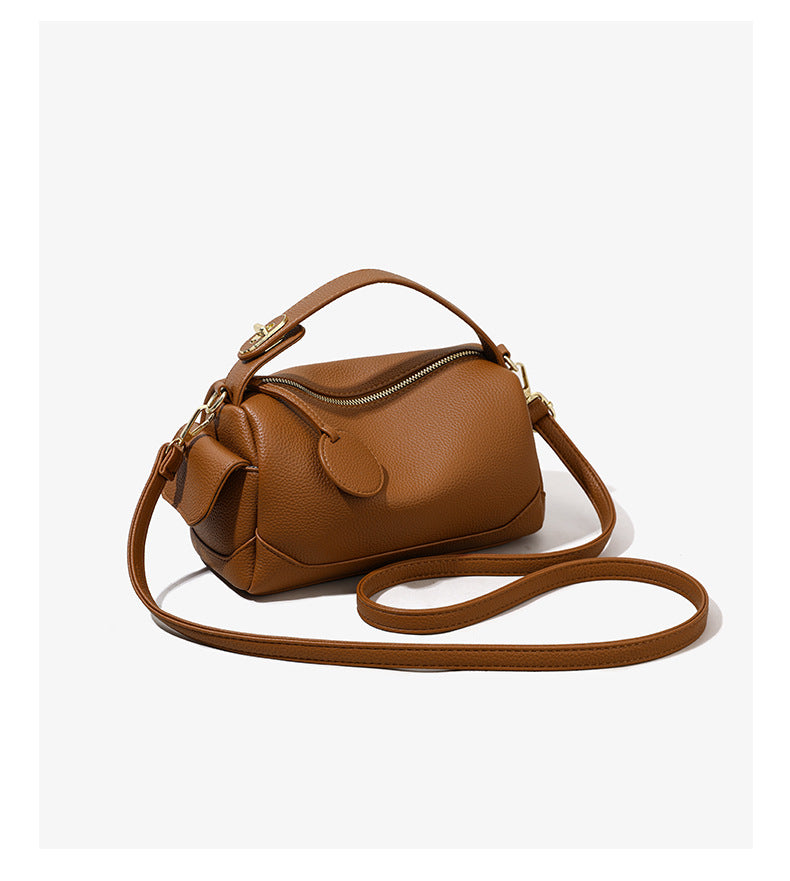 Crossbody Soft Leather Large Capacity Pillow Bag Women's Portable Shoulder Bag