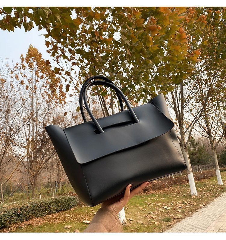 Fashion Women Shoulder Bags Large Capacity Handbags Simple Retro Tote Bags Solid Color Famous Brand High Quality Bags