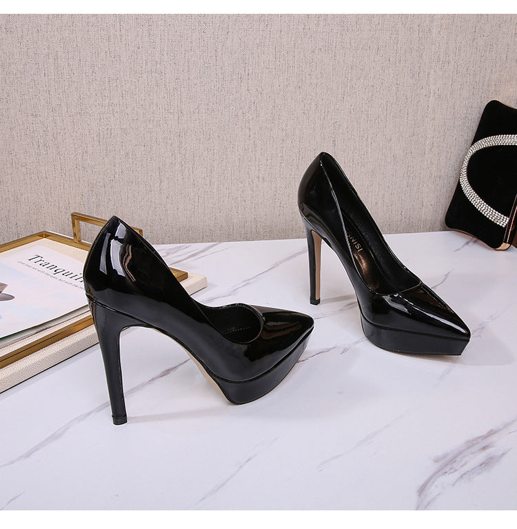 Pointed Toe Catwalk Fashion Career Stilettos High Heels