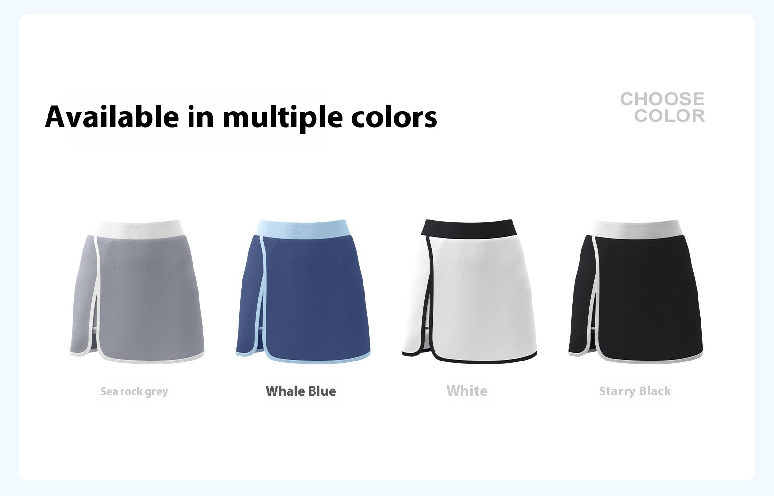 Linear Anti-exposure Built-in Pocket Fitness Yoga Fake Two-piece Skirts