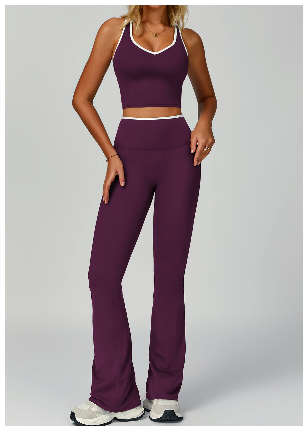 Women's Sports Suit Skinny Yoga Clothes Fitness Suit