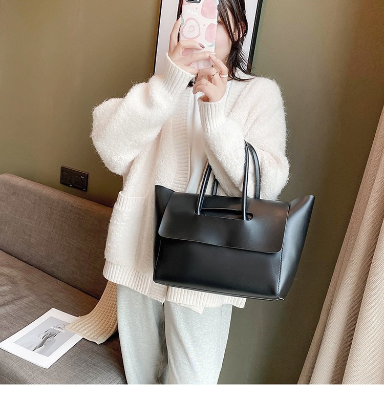 Fashion Women Shoulder Bags Large Capacity Handbags Simple Retro Tote Bags Solid Color Famous Brand High Quality Bags