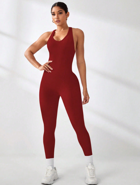 Cross-strap Pants Quick-drying Yoga Jumpsuit