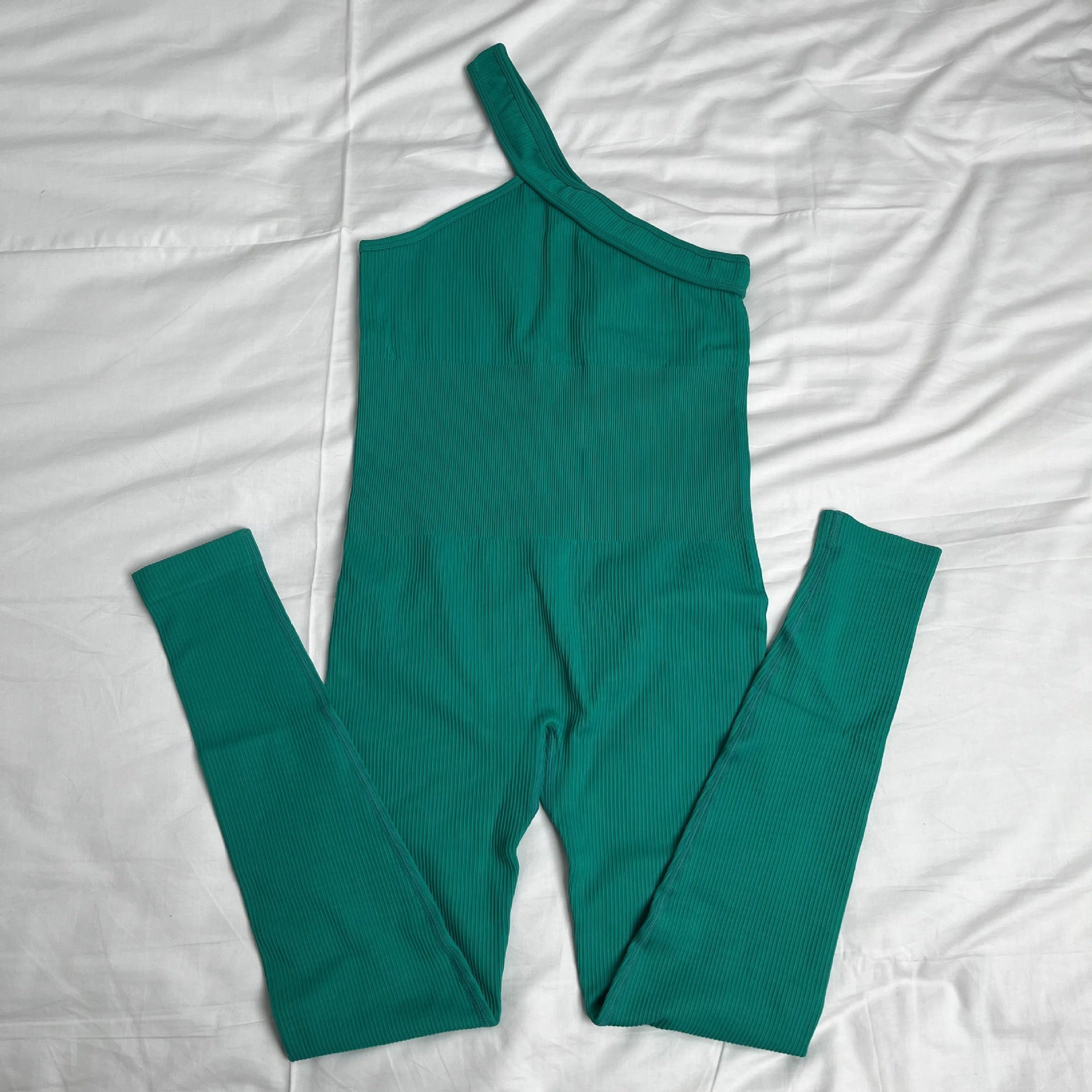 New One Shoulder Sports Jumpsuit For Women