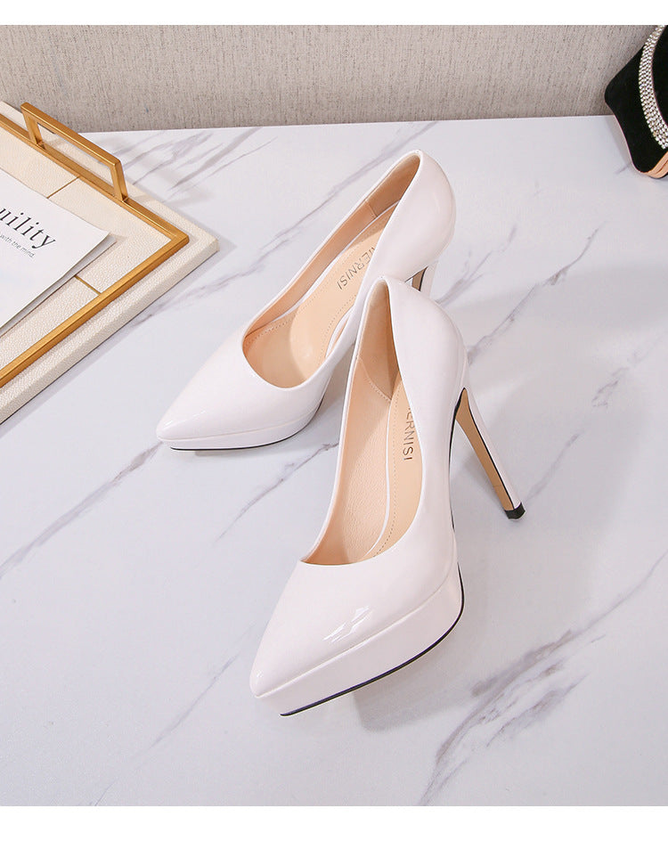 Pointed Toe Catwalk Fashion Career Stilettos High Heels