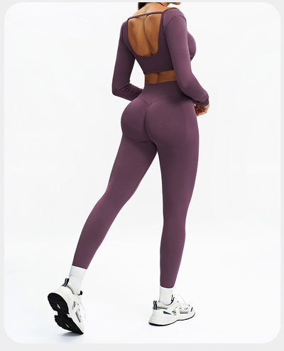 Women's Vest And Pants Color-blocking Yoga Set