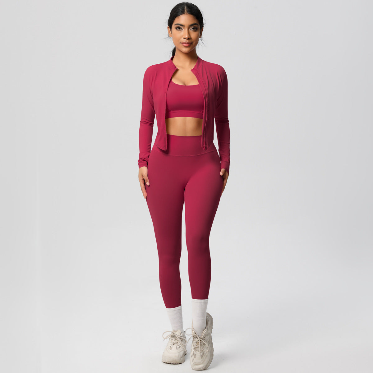 Outdoor Sports Tight-fitting Yoga Outfit Set