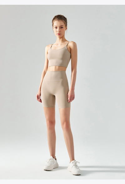 Four-point Yoga Shorts Summer High Waist Seamless Fitness Exercise Tight Cycling