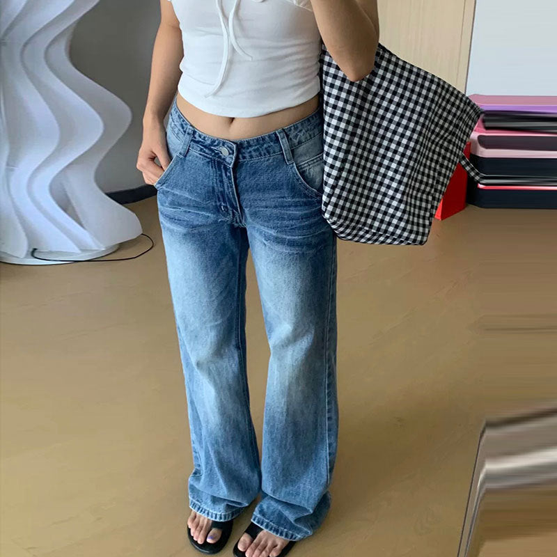 American Retro Flared Jeans For Women In Spring And Autumn