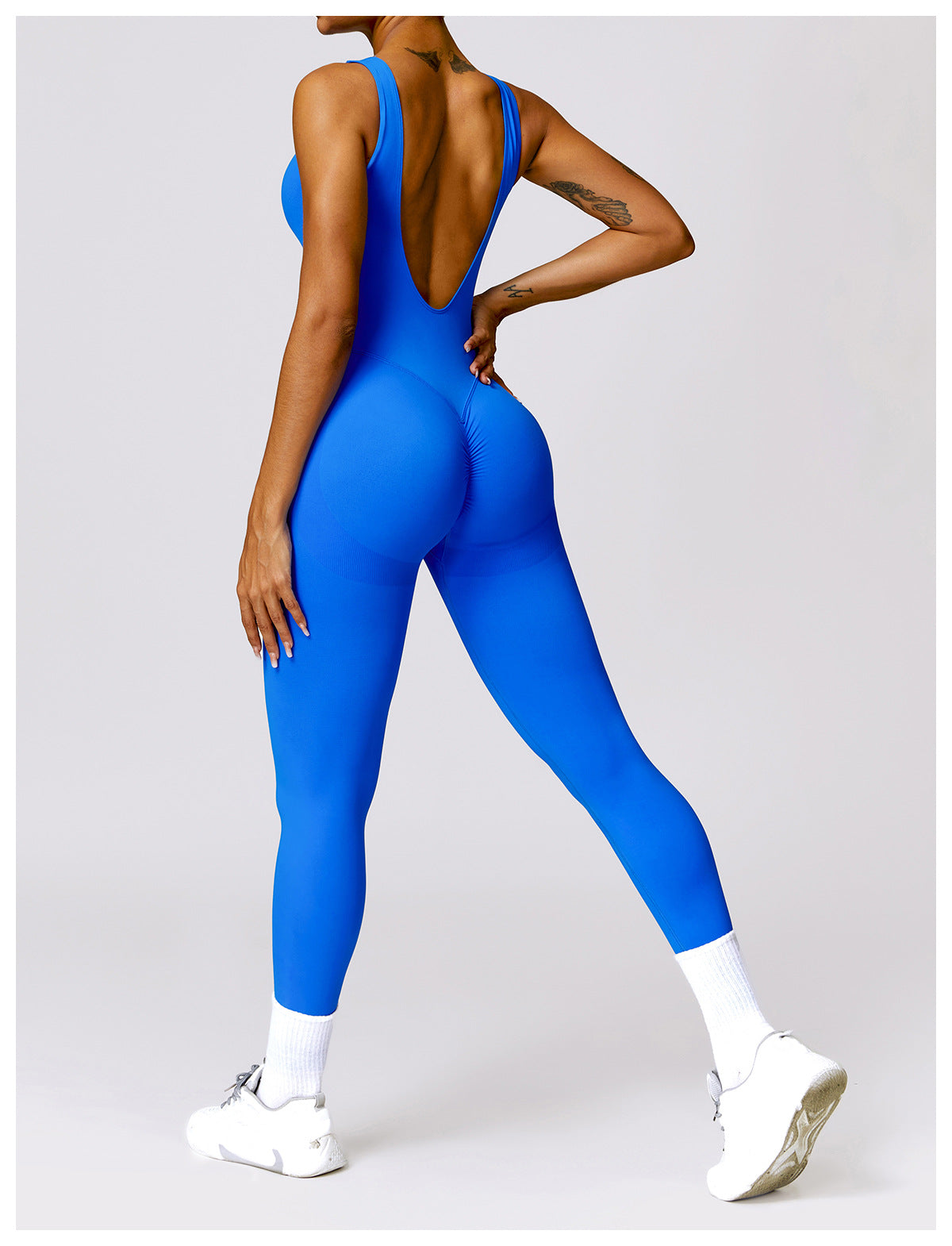 Tight Back Yoga Jumpsuit Sports Fitness Hollow Hip Lifting Yoga Jumpsuit Women