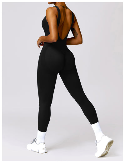 Tight Back Yoga Jumpsuit Sports Fitness Hollow Hip Lifting Yoga Jumpsuit Women