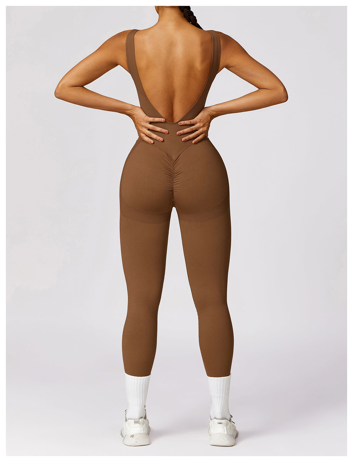 Tight Back Yoga Jumpsuit Sports Fitness Hollow Hip Lifting Yoga Jumpsuit Women