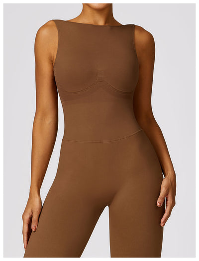 Tight Back Yoga Jumpsuit Sports Fitness Hollow Hip Lifting Yoga Jumpsuit Women
