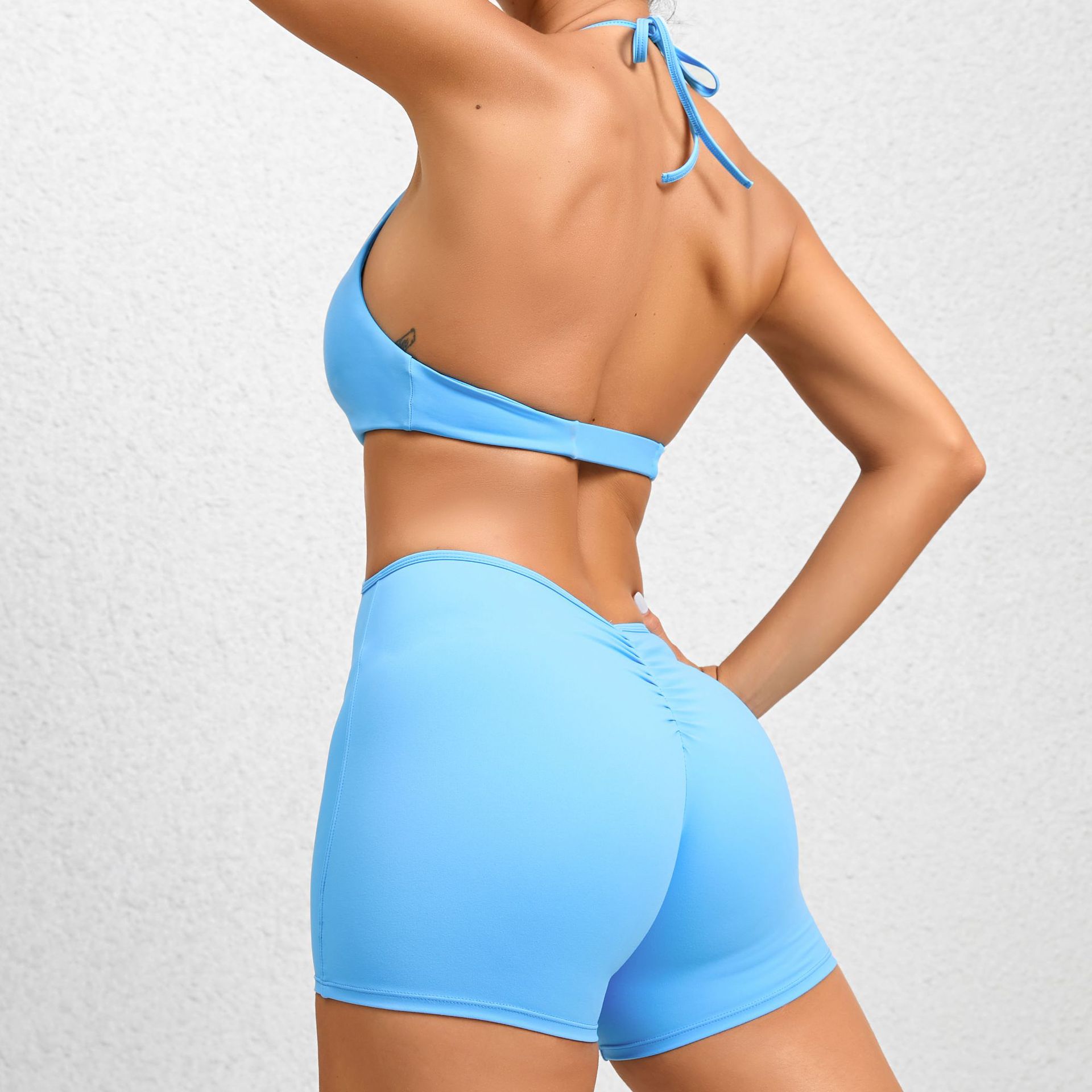 Tight Fitness Fake Two Pieces Yoga Jumpsuit