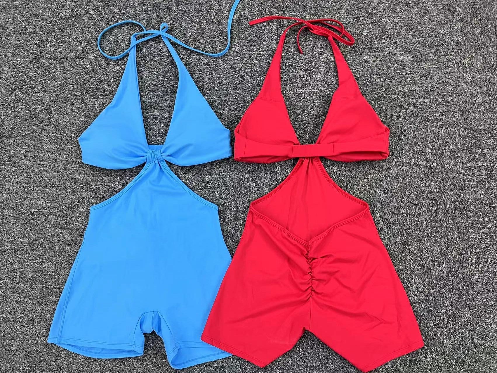 Tight Fitness Fake Two Pieces Yoga Jumpsuit