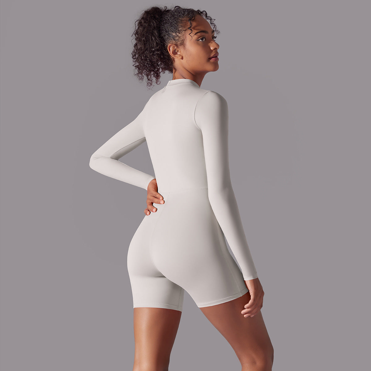 Long Sleeve One-piece Dance Fitness Sports Jumpsuit