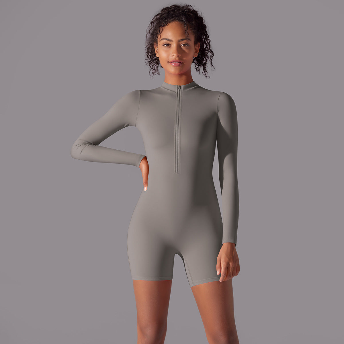 Long Sleeve One-piece Dance Fitness Sports Jumpsuit