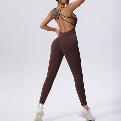 Hip Lift Quick-drying No Embarrassment Line Yoga Jumpsuit