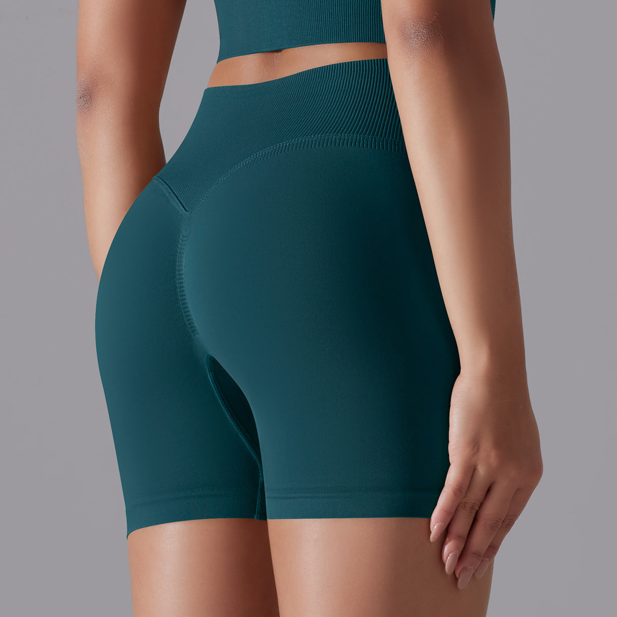 Hip Raise Skinny High Elastic Yoga Shorts