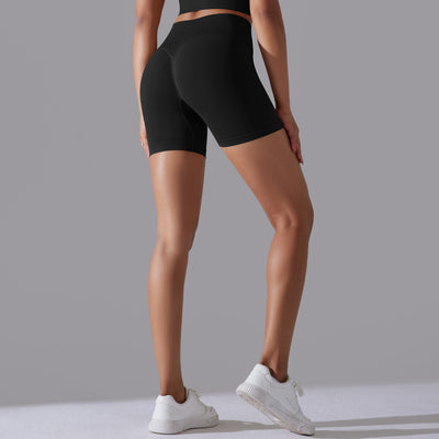 Hip Raise Skinny High Elastic Yoga Shorts