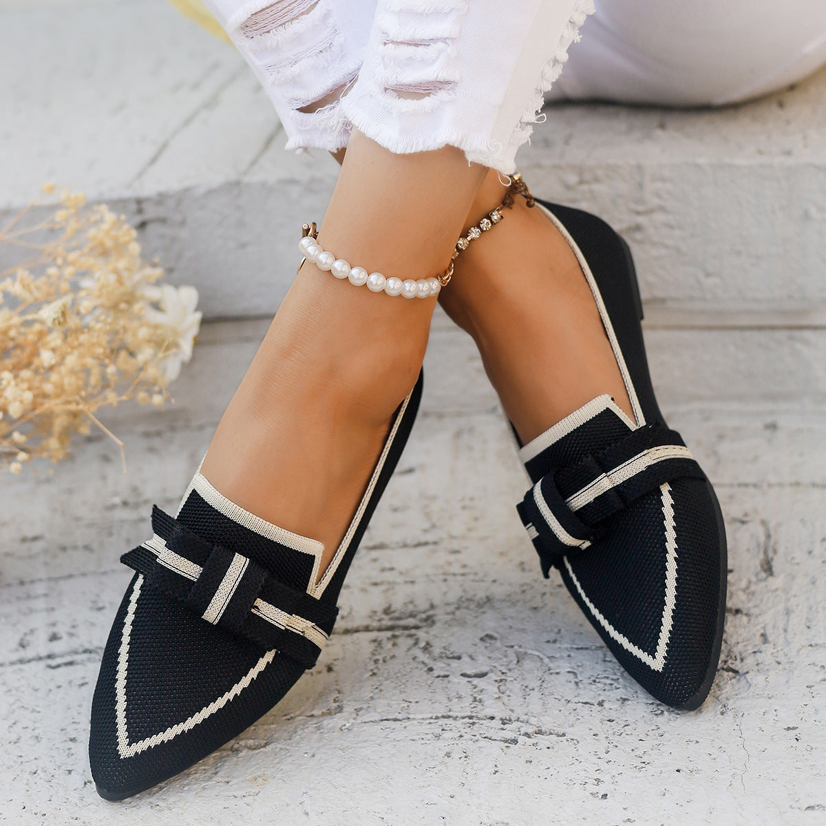 Casual And Comfortable Beautiful Bowknot Popular Element Shoes