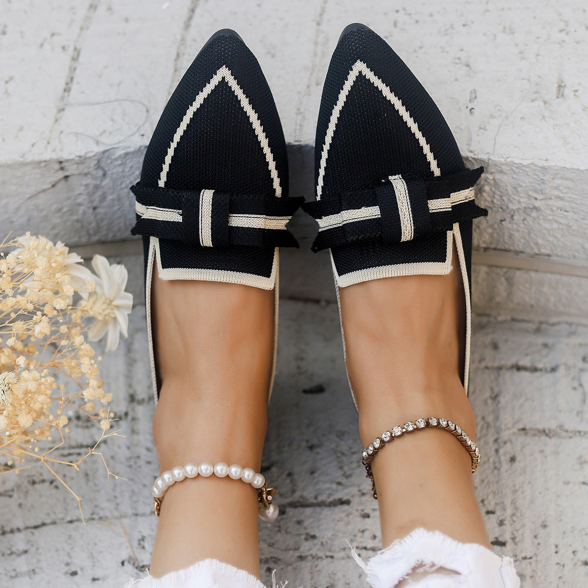 Casual And Comfortable Beautiful Bowknot Popular Element Shoes