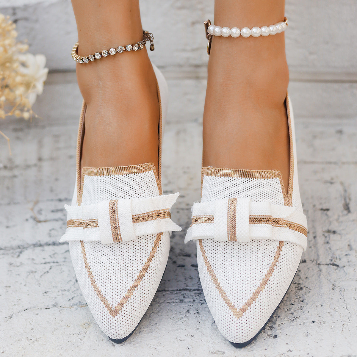 Casual And Comfortable Beautiful Bowknot Popular Element Shoes