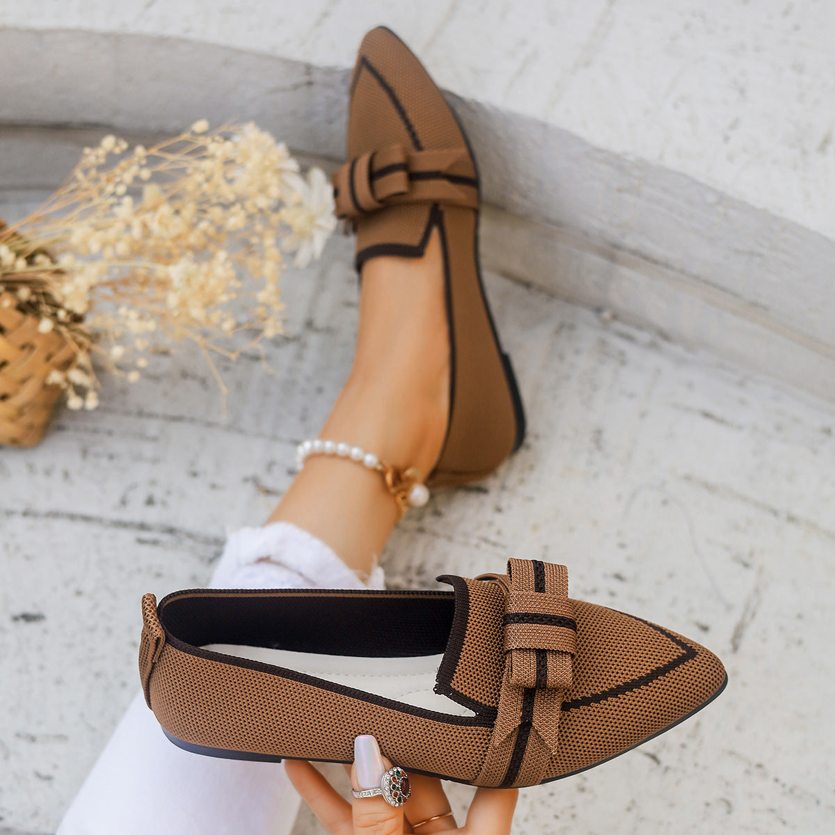 Casual And Comfortable Beautiful Bowknot Popular Element Shoes