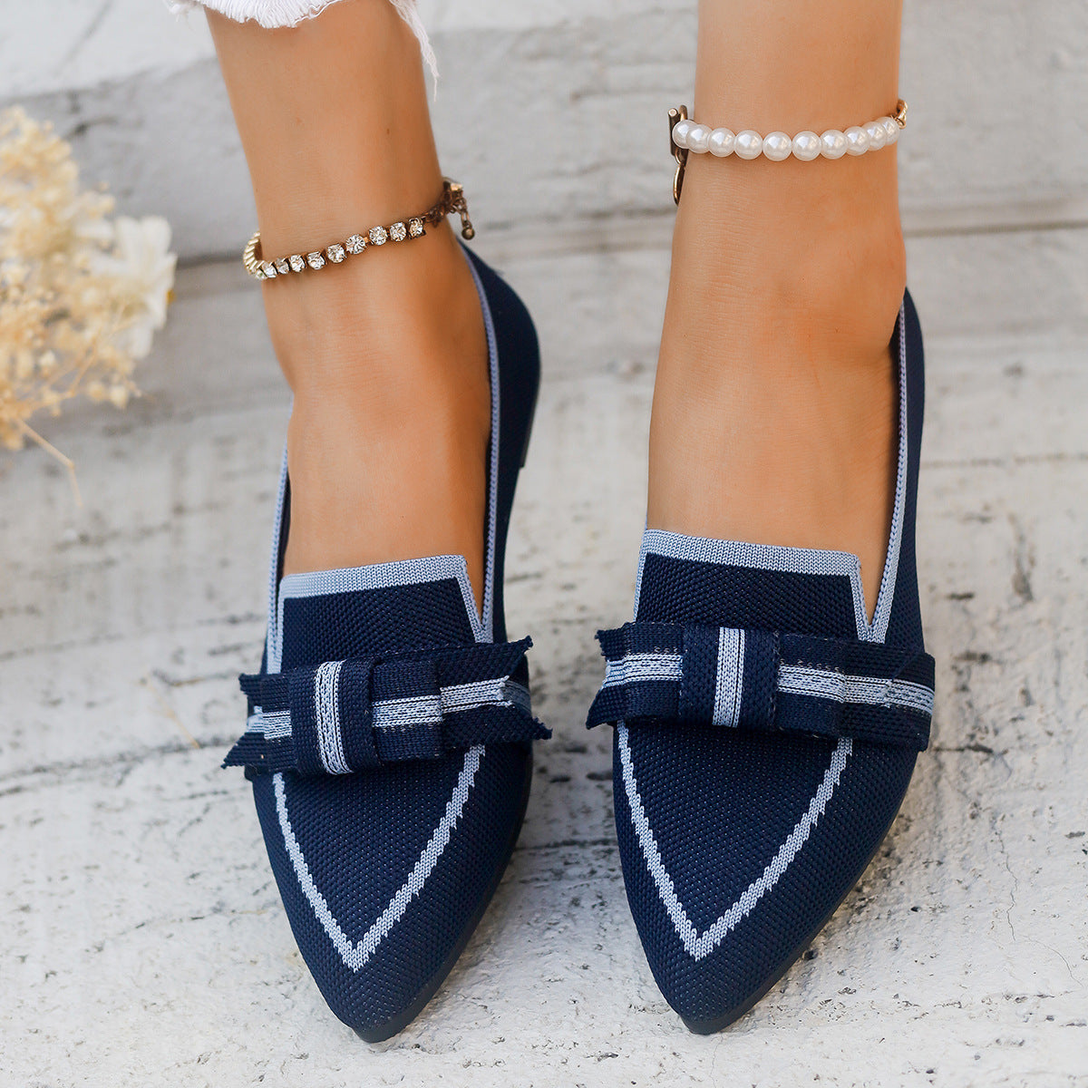 Casual And Comfortable Beautiful Bowknot Popular Element Shoes