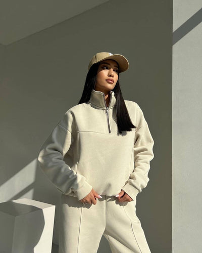 Y2K Winter Jogging Women Two Piece Set Female Zipper Coat Casual Pants Tracksuit Autumn Jacket Fashion Contrast Sport Wear Set