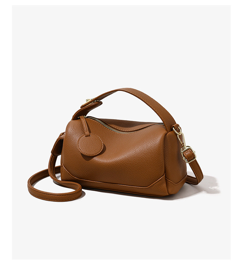 Crossbody Soft Leather Large Capacity Pillow Bag Women's Portable Shoulder Bag