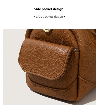 Crossbody Soft Leather Large Capacity Pillow Bag Women's Portable Shoulder Bag