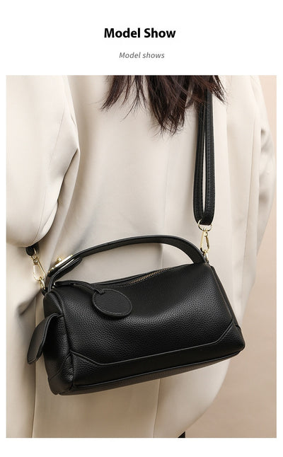 Crossbody Soft Leather Large Capacity Pillow Bag Women's Portable Shoulder Bag