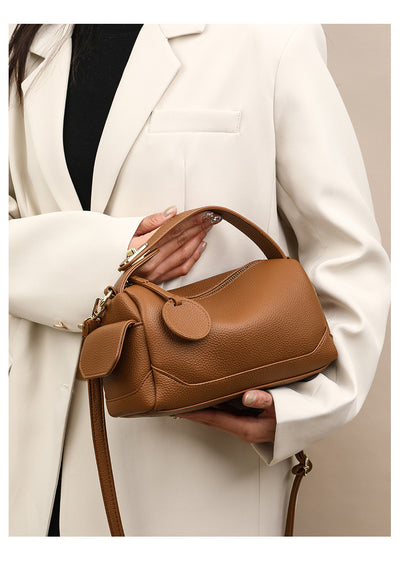 Crossbody Soft Leather Large Capacity Pillow Bag Women's Portable Shoulder Bag