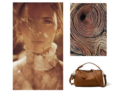 Crossbody Soft Leather Large Capacity Pillow Bag Women's Portable Shoulder Bag