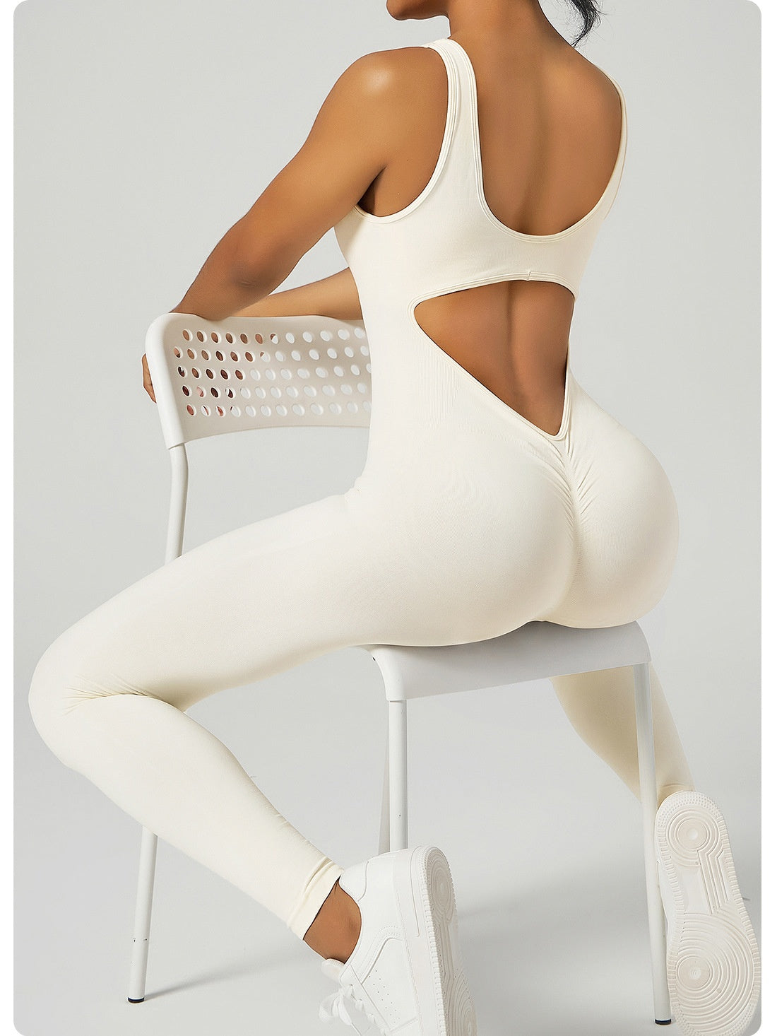 Nude Feel Yoga Jumpsuit Women's Beauty Back Fitness Sports Jumpsuit