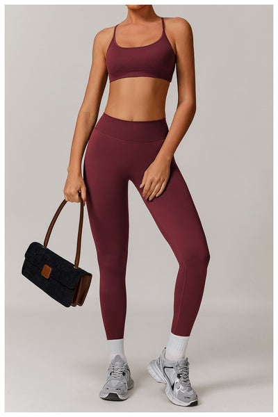 Seamless Beauty Back Yoga Suit Running Quick-drying Tight Workout Clothes