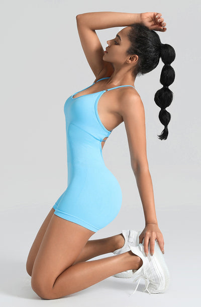 Women's Fashion Seamless Thread Yoga Jumpsuit