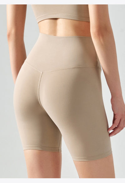 Four-point Yoga Shorts Summer High Waist Seamless Fitness Exercise Tight Cycling