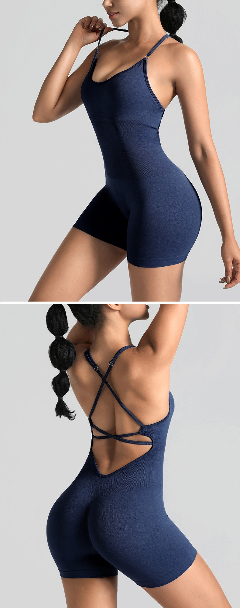 Women's Fashion Seamless Thread Yoga Jumpsuit