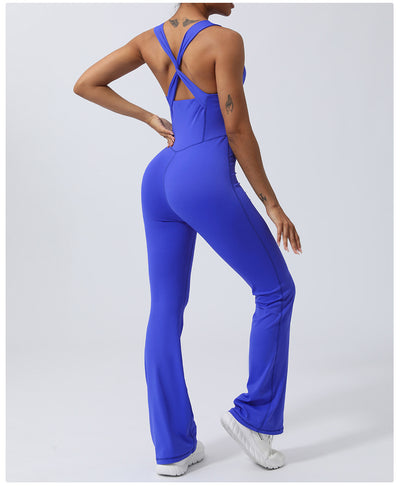Skinny Yoga Clothes Sports Workout Clothes Hip-lift And Belly Shaping Micro-pull Dance Yoga Jumpsuit